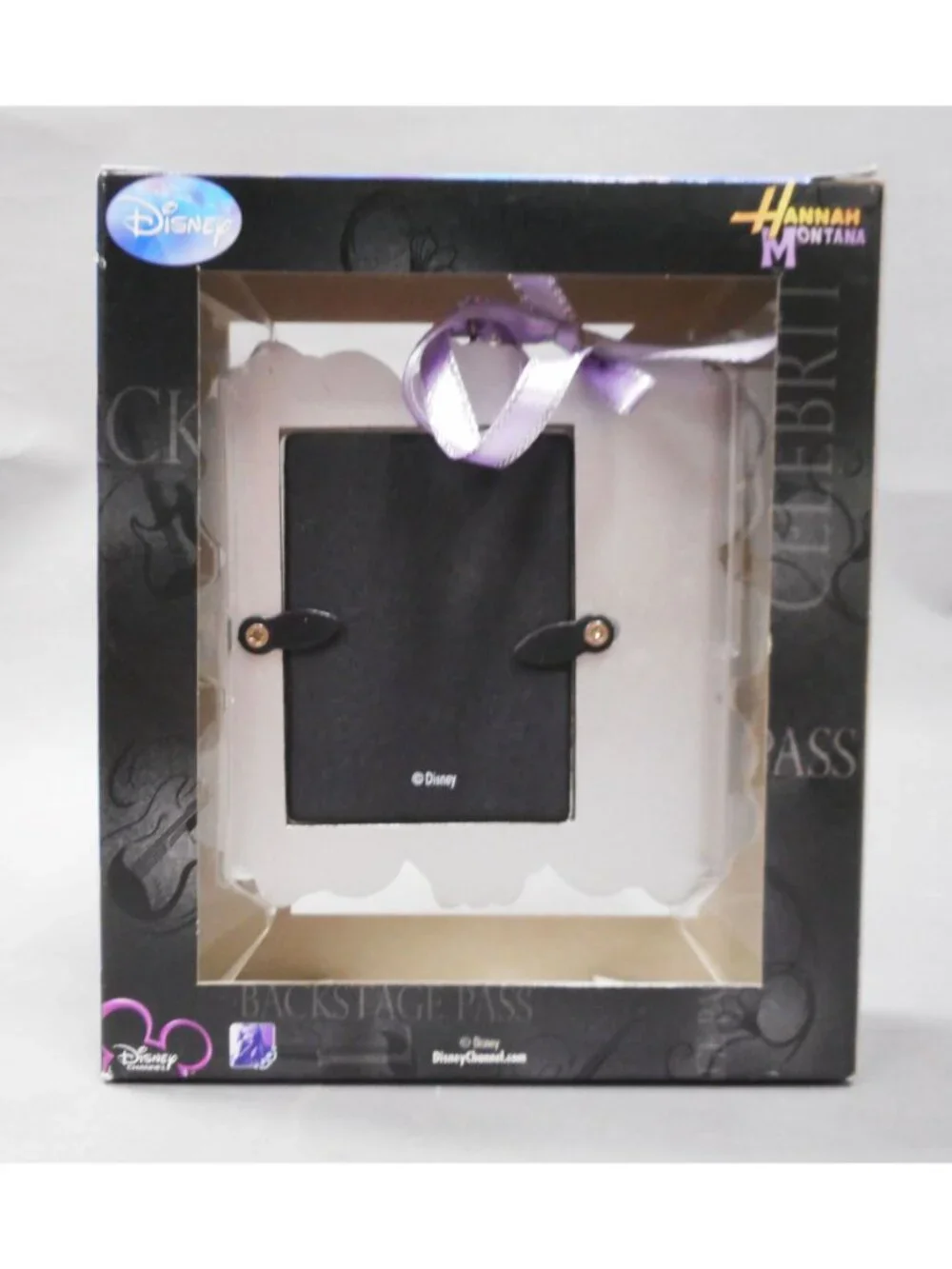 Disney Hanna Montana Photo Frame Ornament in box, Glittery, 2008, Miley Cyrus